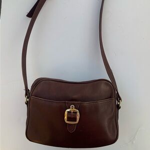 Etienne Aigner Dark Brown Crossbody Bag